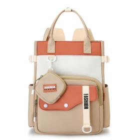 Ensemble de sacs d’école Kawai pour Enfants 2Pcs Avec Pochette Beige – محفظة 2 قطع كاواي مع محفظة صغيرة بيج
