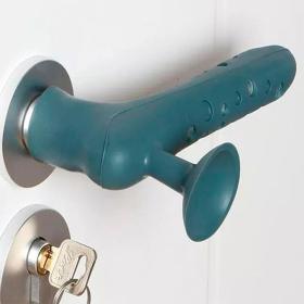 Poignée de porte en silicone avec ventouse pour absorber le choc 1Pcs – مقبض من سيليكون لحماية الحائط