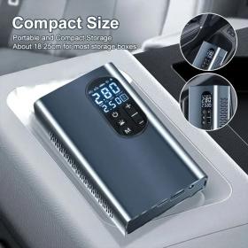 Compresseur À Air Portatif 150 PSI Rechargeable avec Lampe LED – جهاز نفخ عجلات محمول