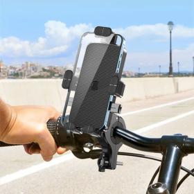 Support De Téléphone Portable pour Bicyclette et Motocross Rotatif 360 Dégrée – حامل هواتف للدراجات