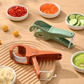 Coupe fruits et légumes en acier inoxydable multifonction facile à utiliser – قطاعة خضر وفواكه يدوية