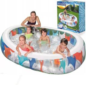 Piscine Elliptique Gonflable Familiale Bestway 54066