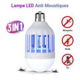 Ampoule LED Écomnomique anti-moustiques 3 en 1 E27 AC220V